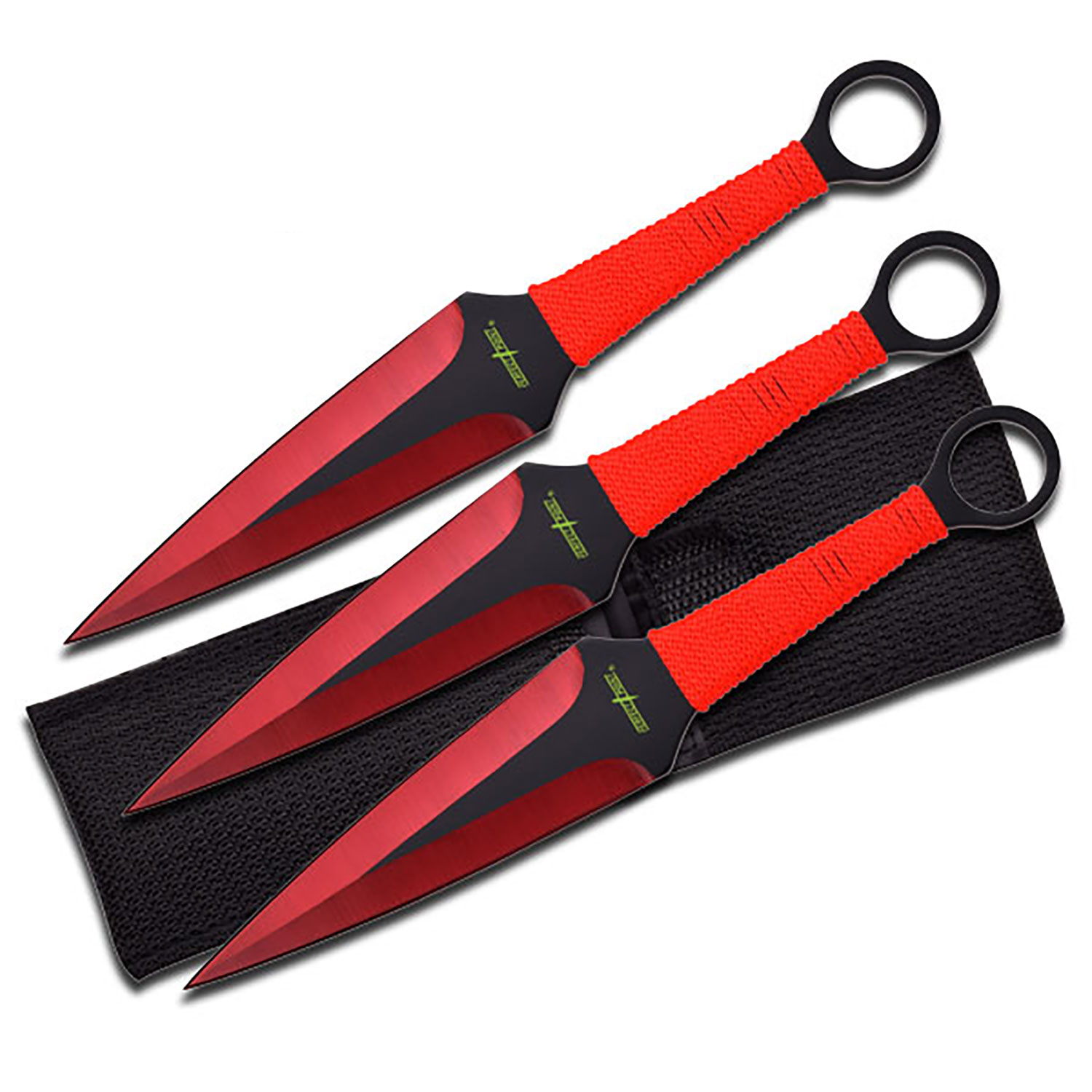 Perfect Point Throwing Knives 3pc RED