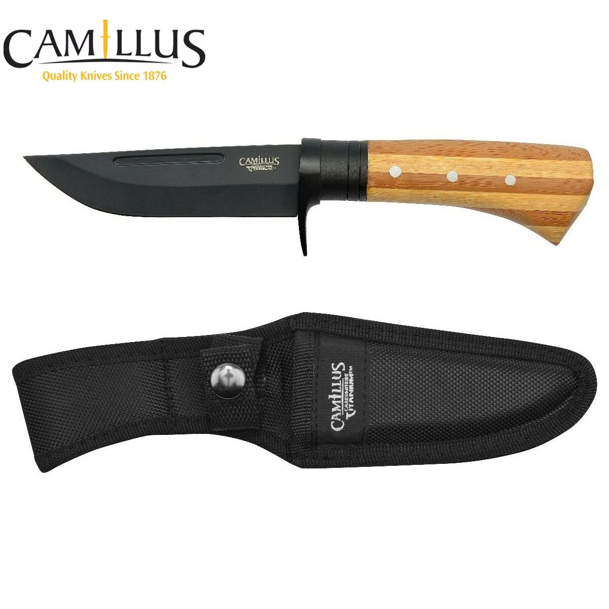 Camillus 9" Fixed Blade Knife Powa Beam