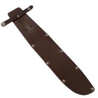 Riveted Brown Leather Knife Sheath