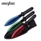 Perfect Point Blue Green & Red Throwing Knives